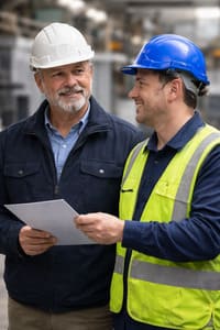 On-site training around industrial equipment